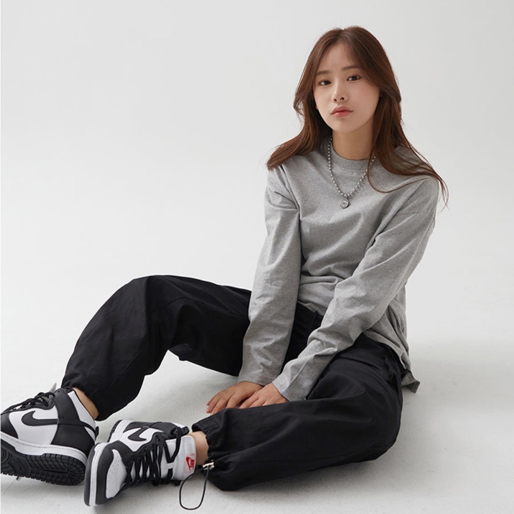 Gray Long Sleeve Women's Tee
